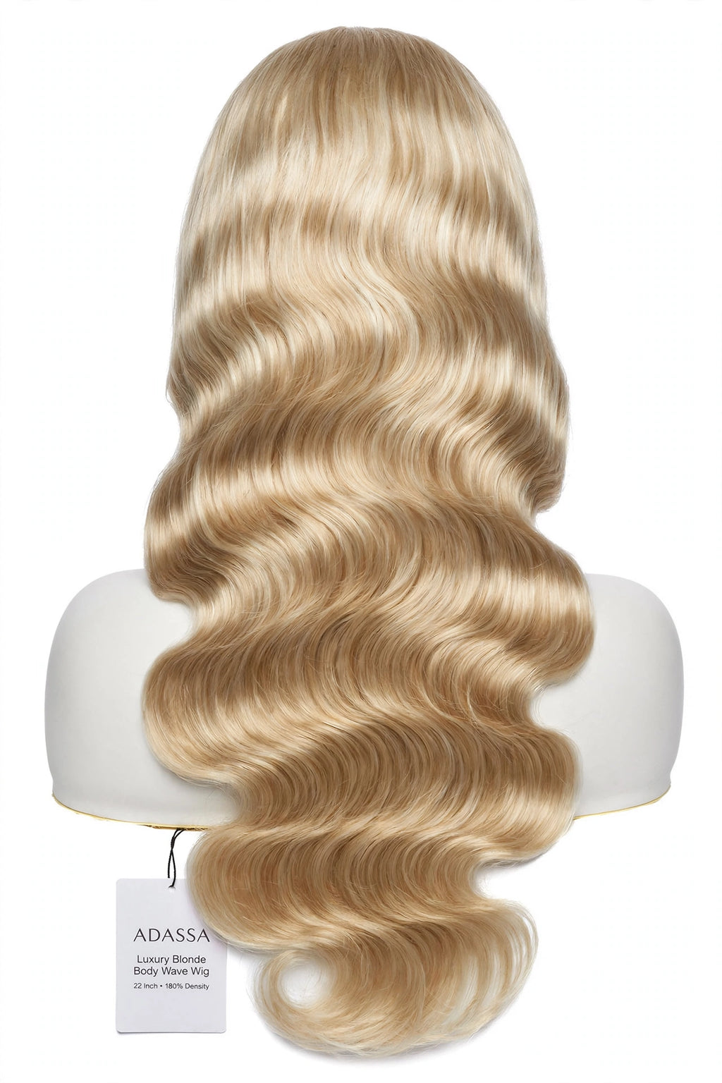 ADASSA 13X4 Lace Front Wig Body Wave 22 Inch-Human Hair Blonde