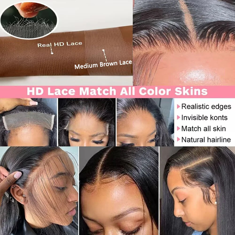 30 Inche Bone Straight Lace Front Wig-Human Hair